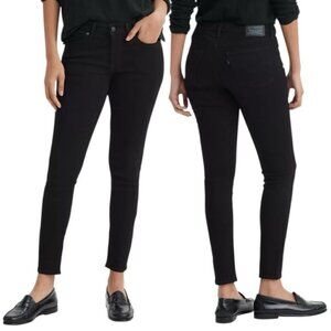 Levi’s 711 Skinny Jeans Soft Black Size 27 Mid Rise Stretch